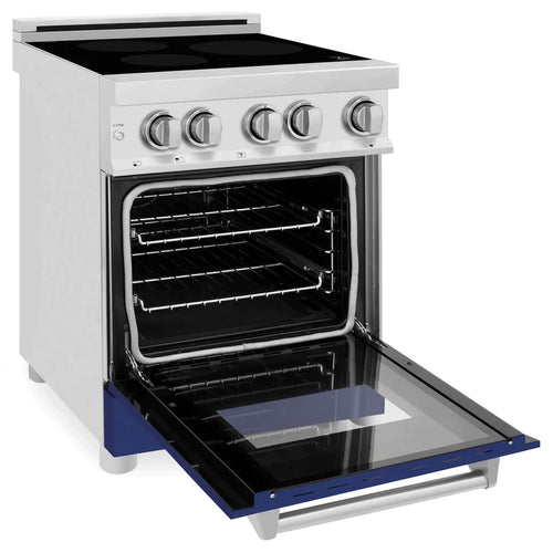 ZLINE 24 Inch Induction Range with a 3 Element Stove and Electric Oven in Blue Gloss 6