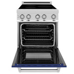 ZLINE 24 Inch Induction Range with a 3 Element Stove and Electric Oven in Blue Gloss 4