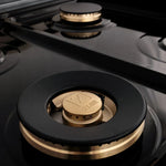 ZLINE 24 Inch Autograph Edition Gas Range in Stainless Steel with Gold Accents 5