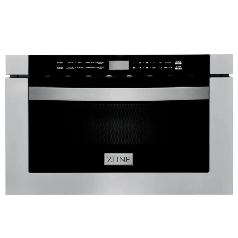 ZLINE Kitchen Package with Water and Ice Dispenser Refrigerator, 48" Gas Range, 48" Range Hood, Microwave Drawer, and 24" Tall Tub Dishwasher 8