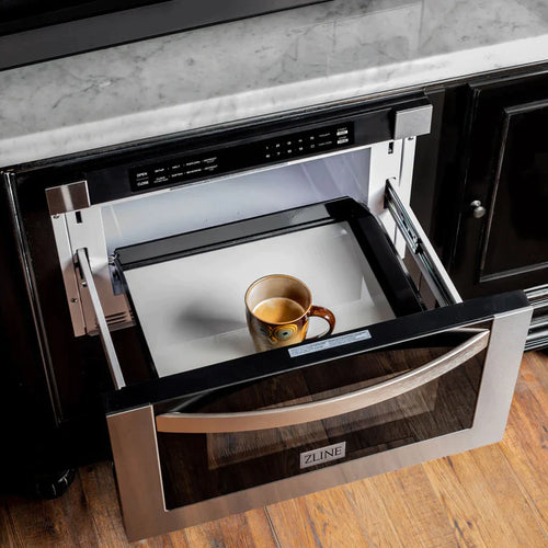 ZLINE 24 Inch 1.2 Cu. Ft. Microwave Drawer In Stainless Steel 11