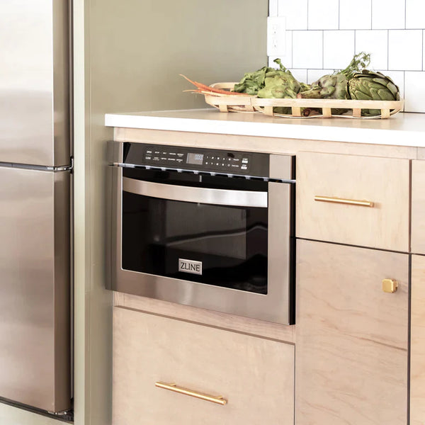 ZLINE 24 Inch 1.2 Cu. Ft. Microwave Drawer In Stainless Steel 10