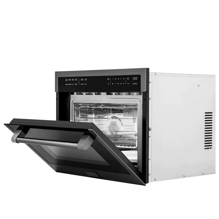 ZLINE 24 in. Built-in Convection Microwave Oven in Black Stainless Steel