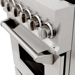 ZLINE 24" Professional Gas Burner/Electric Oven Stainless Steel Range 10