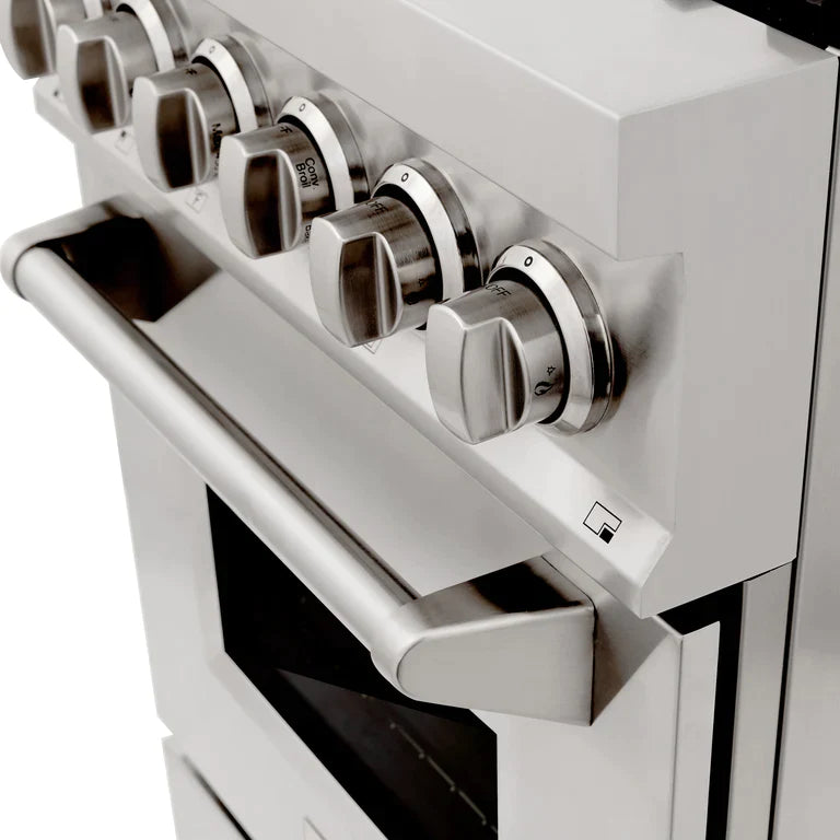 ZLINE 24" Professional Gas Burner/Electric Oven Stainless Steel Range