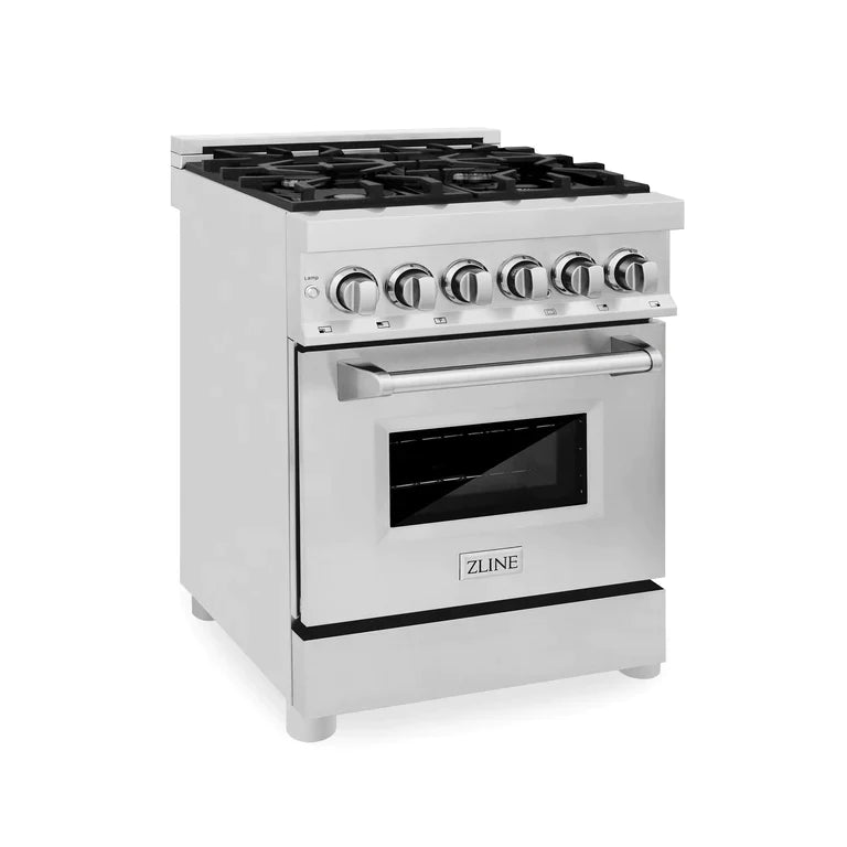 ZLINE 24" Professional Gas Burner/Electric Oven Stainless Steel Range