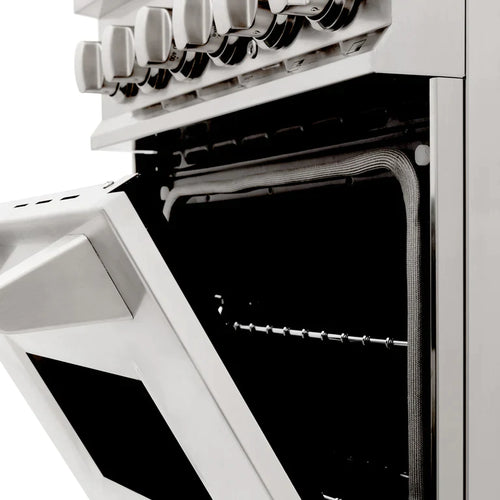 ZLINE 24" Professional Gas Burner/Electric Oven Stainless Steel Range 12