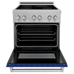 ZLINE 30 In. 4.0 cu. ft. Induction Range with a 4 Element Stove and Electric Oven in Blue Gloss1
