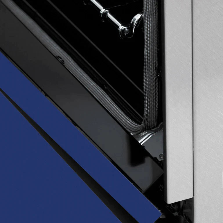 ZLINE 30 In. 4.0 cu. ft. Induction Range with a 4 Element Stove and Electric Oven in Blue Gloss