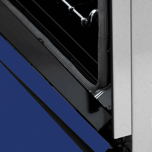 ZLINE 30 In. 4.0 cu. ft. Induction Range with a 4 Element Stove and Electric Oven in Blue Gloss 10