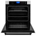 ZLINE 30 In. Autograph Edition Single Wall Oven with Self Clean and True Convection in DuraSnow® Stainless Steel and Matte Black5