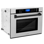 ZLINE 30 In. Autograph Edition Single Wall Oven with Self Clean and True Convection in DuraSnow® Stainless Steel and Matte Black 6