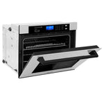 ZLINE 30 In. Autograph Edition Single Wall Oven with Self Clean and True Convection in DuraSnow® Stainless Steel and Matte Black7