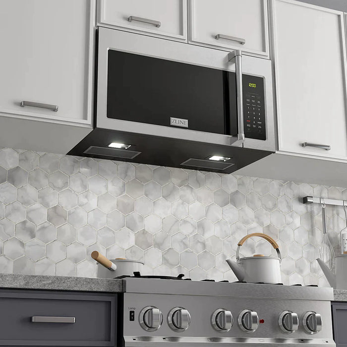 ZLINE Appliance Package - 30 In. Dual Fuel Range and Over the Range Microwave in DuraSnow® Stainless Steel