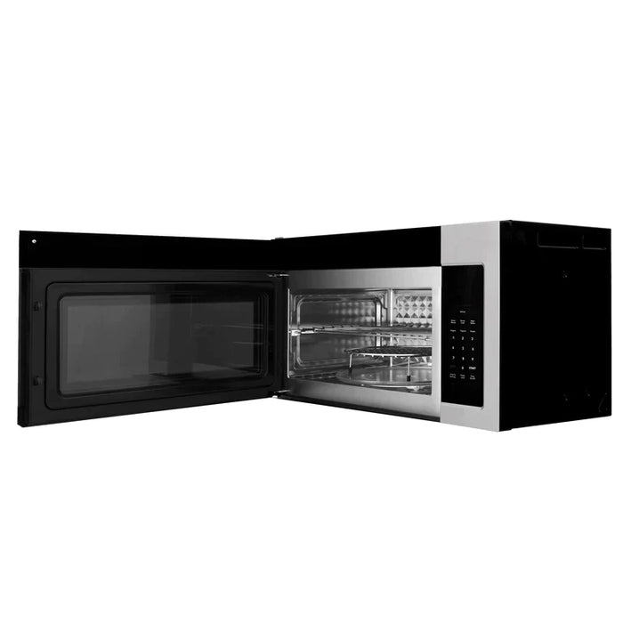 ZLINE 30 In. Over the Range Convection Microwave Oven in DuraSnow Stainless Steel with Traditional Handle and Sensor Cooking