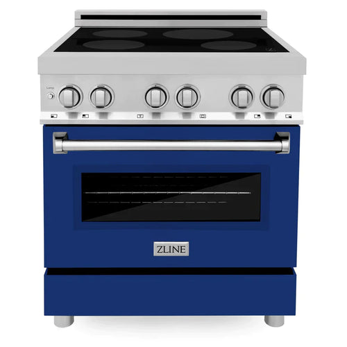 ZLINE 30 Inch Induction Range with a 4 Element Stove and Electric Oven in Blue Gloss 6