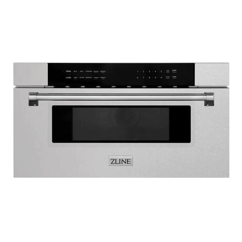 ZLINE 30 Inch 1.2 cu. ft. Built-In Microwave Drawer in DuraSnow® Stainless Steel 7