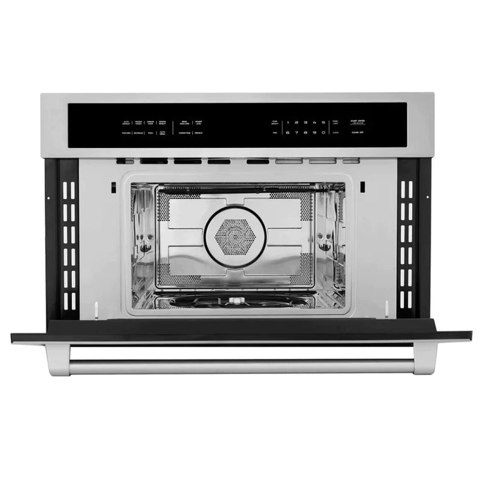 ZLINE Appliance Package - 30 in. Built-in Convection Microwave Oven, 30 in. Single Wall Oven in Stainless Steel