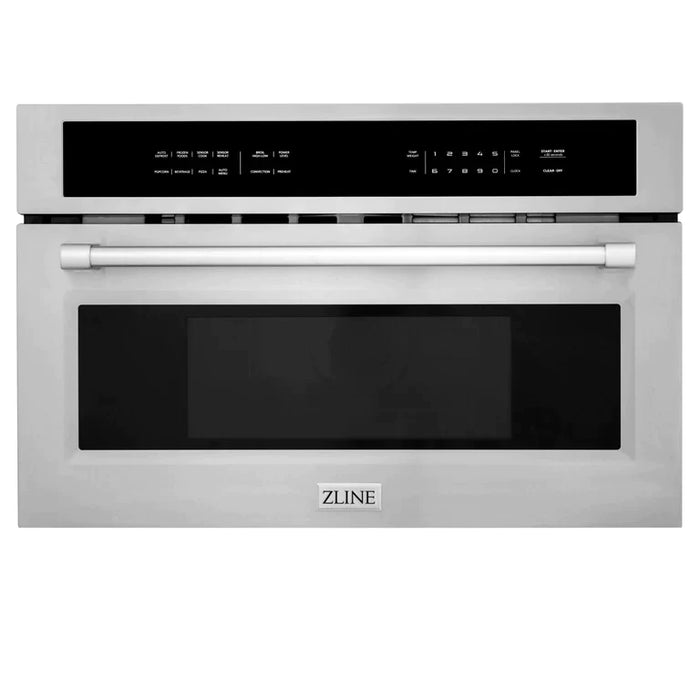 ZLINE Appliance Package - 30 in. Built-in Convection Microwave Oven, 30 in. Single Wall Oven in Stainless Steel