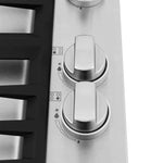 ZLINE 30 in. Dropin Cooktop with 4 Gas Brass Burners 8