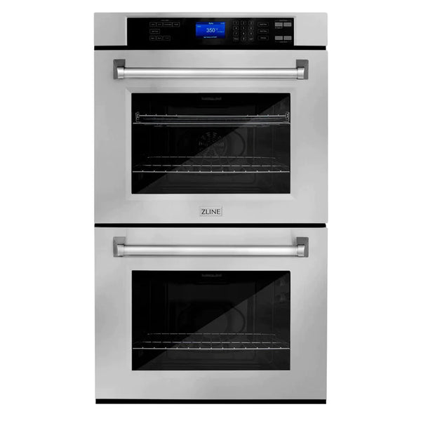 ZLINE Kitchen Package with Water and Ice Dispenser Refrigerator, 36" Rangetop, 36" Range Hood, 30" Double Wall Oven, and 24" Tall Tub Dishwasher 9