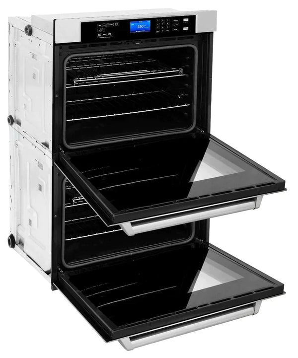 ZLINE Kitchen Package with Refrigeration, 30" Stainless Steel Rangetop, 30" Range Hood, 30" Double Wall Oven and 24" Tall Tub Dishwasher 8