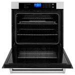 ZLINE Kitchen Package with Water and Ice Dispenser Refrigerator, 48" Rangetop, 48" Range Hood, 30" Single Wall Oven, and 24" Tall Tub Dishwasher 15