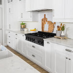 ZLINE Kitchen Package with Black Stainless Steel Refrigeration, 30" Rangetop, 30" Range Hood, 30" Single Wall Oven, and 24" Tall Tub Dishwasher 3