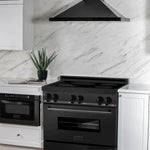 ZLINE 36 In. 4.6 cu. ft. Induction Range with Electric Oven in Black Stainless Steel1