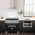 ZLINE 36 In. 4.6 cu. ft. Induction Range with a 4 Element Stove and Electric Oven in Black Matte 2