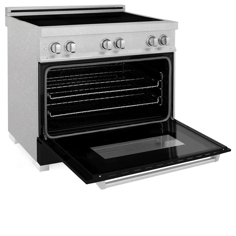 ZLINE 36 In. 4.6 cu. ft. Induction Range with a 4 Element Stove and Electric Oven in Black Matte 6