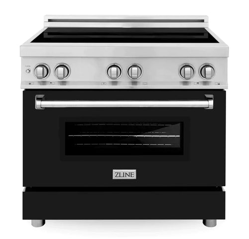 ZLINE 36 Inch Induction Range with a 3 Element Stove and Electric Oven in Black Matte 10