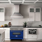 ZLINE 36 Inch Induction Range with a 4 Element Stove and Electric Oven in Blue Gloss1