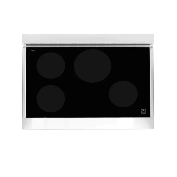 ZLINE 36 Inch Induction Range with a 4 Element Stove and Electric Oven in Blue Matte 5