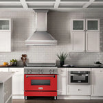 ZLINE 36 Inches 4.6 cu. ft. Induction Range with a 4 Element Stove and Electric Oven in Red Matte2