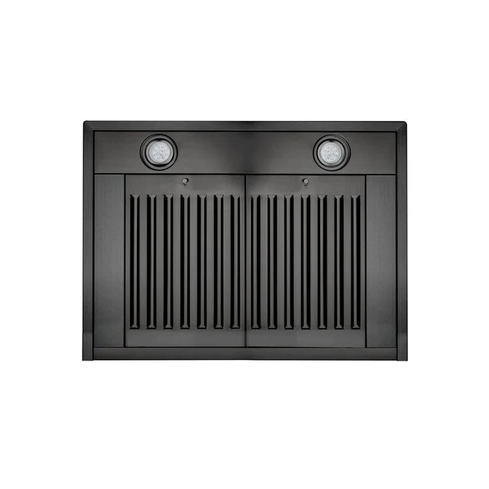 ZLINE Kitchen Package with Black Stainless Steel Refrigeration, 48" Dual Fuel Range and Microwave Drawer