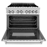 ZLINE 36" Kitchen Package with Stainless Steel Dual Fuel Range, Range Hood, Microwave Drawer and Dishwasher 2