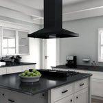 ZLINE Kitchen Package with Black Stainless Steel Refrigeration, 36" Rangetop, 36" Range Hood and 30" Single Wall Oven3