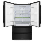 ZLINE 36 inch 22.5 cu. ft. French Door Refrigerator with Ice Maker in Black Stainless Steel5