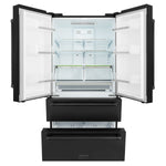 ZLINE 36 inch 22.5 cu. ft. French Door Refrigerator with Ice Maker in Black Stainless Steel4