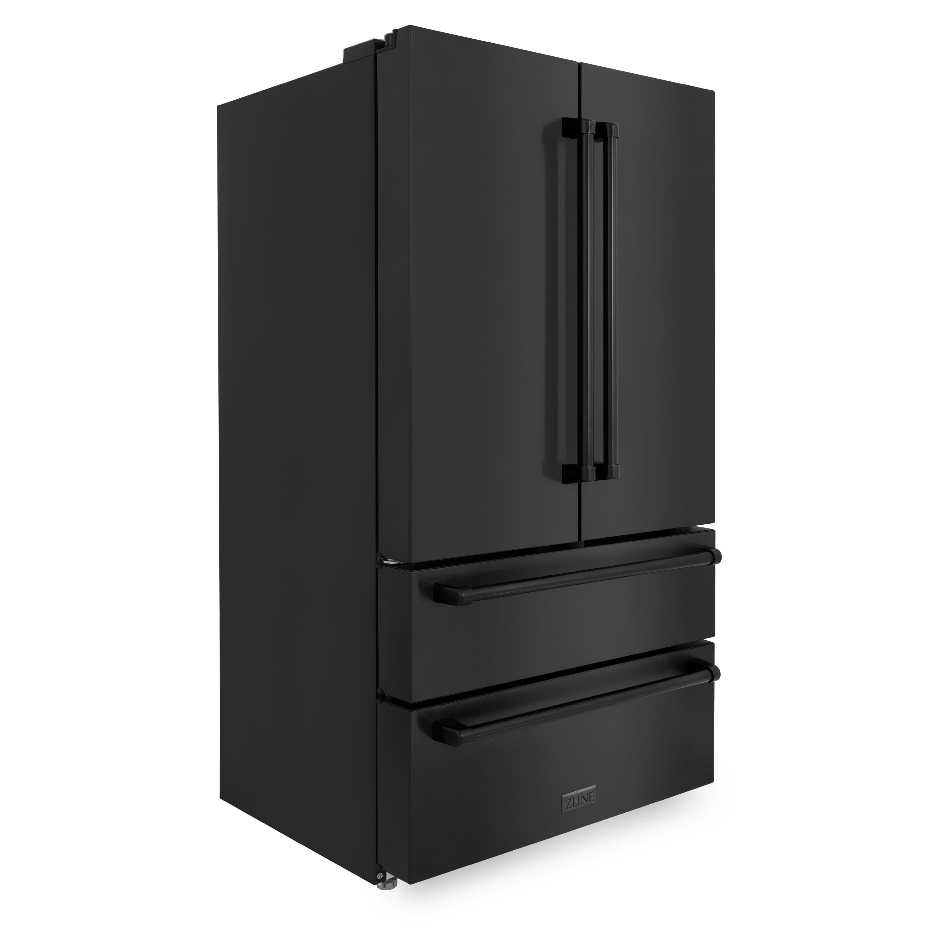 ZLINE 36 inch 22.5 cu. ft. French Door Refrigerator with Ice Maker in Black Stainless Steel 6