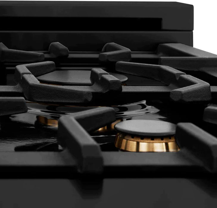 ZLINE 48 Inch Autograph Edition Gas Range in Stainless Steel with White Matte Door and Champagne Bronze Accents
