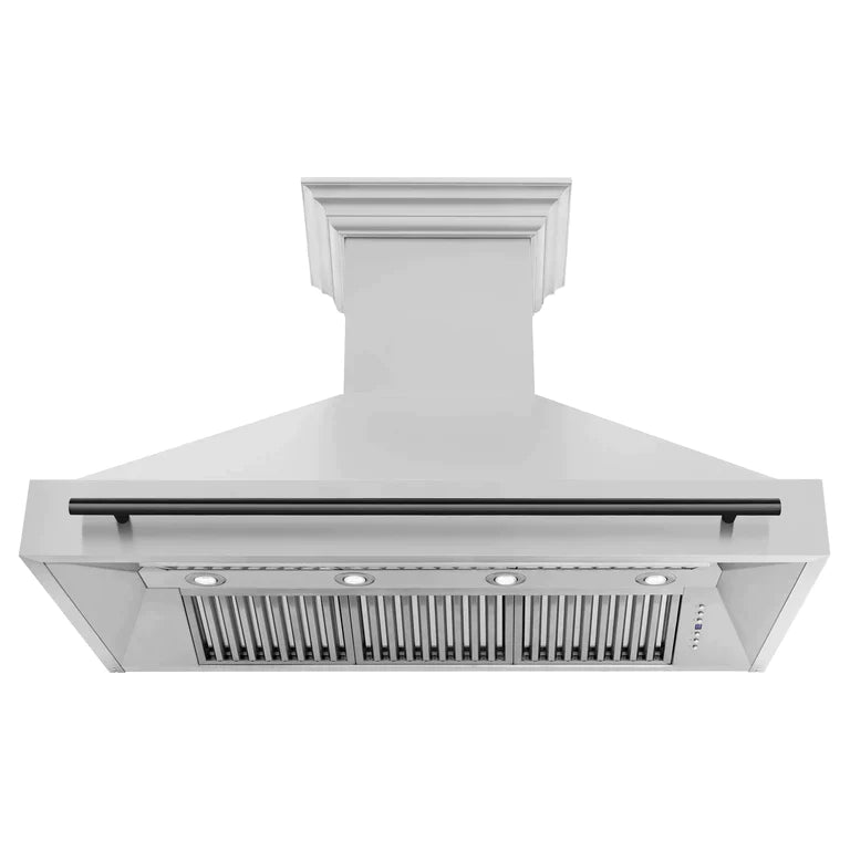 ZLINE Autograph Package - 48 In. Dual Fuel Range, Range Hood in Stainless Steel with Accents 9