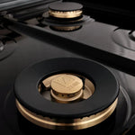 ZLINE Autograph 48 in. Range with Gas Burner, Electric Oven in Stainless Steel with Champagne Bronze Accents3