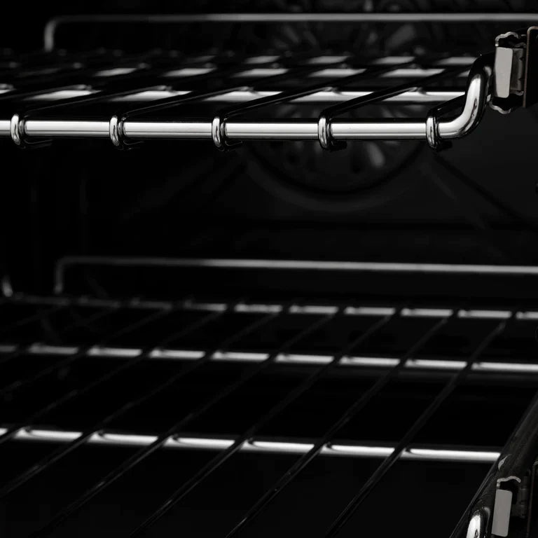ZLINE Autograph 60 In. 7.4 cu. ft. Dual Fuel Range in DuraSnow® Stainless Steel with Matte Black Accents