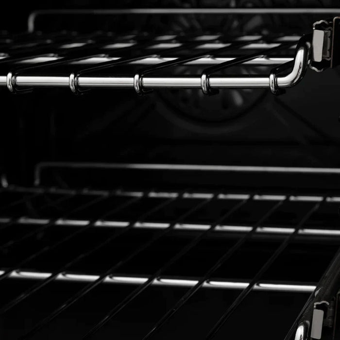 ZLINE Autograph Edition 36 In. Range, Gas Stove and Electric Oven in DuraSnow® Stainless Steel with Gold Accent