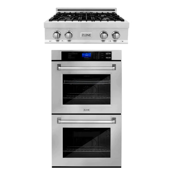 ZLINE Kitchen Package with Stainless Steel Rangetop and Single Wall Oven 16