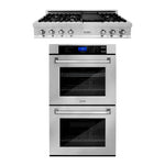 ZLINE Kitchen Package with Stainless Steel Rangetop and Double Wall Oven24