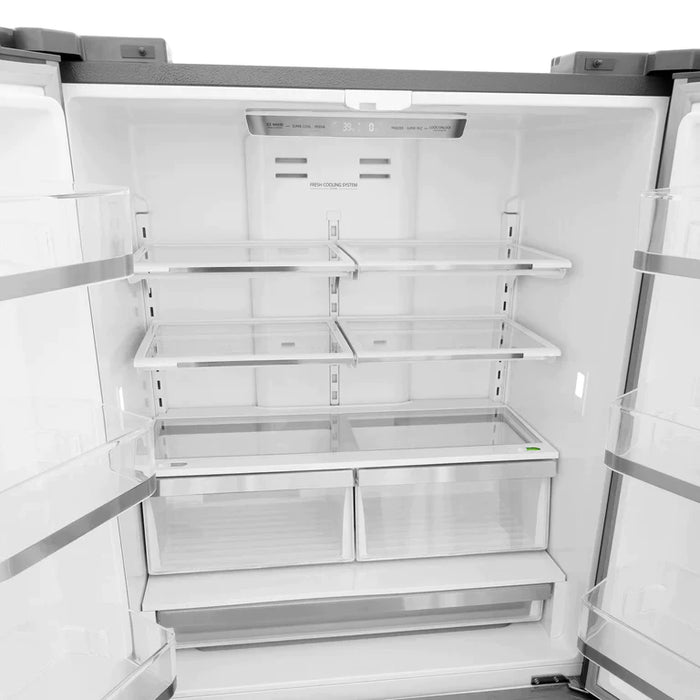 ZLINE Kitchen Package with Refrigeration,  Stainless Steel Rangetop, 30" Single Wall Oven, 30" Microwave Oven