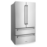 ZLINE Stainless Steel Refrigerator with Freestanding French Doors & Ice Maker - 36-Inch, 22.5 Cu. Ft. 1